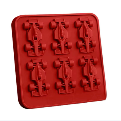 Hielos con forma de un coche de formula